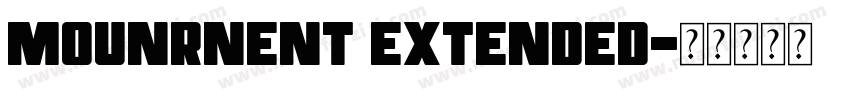 Mounrnent Extended字体转换